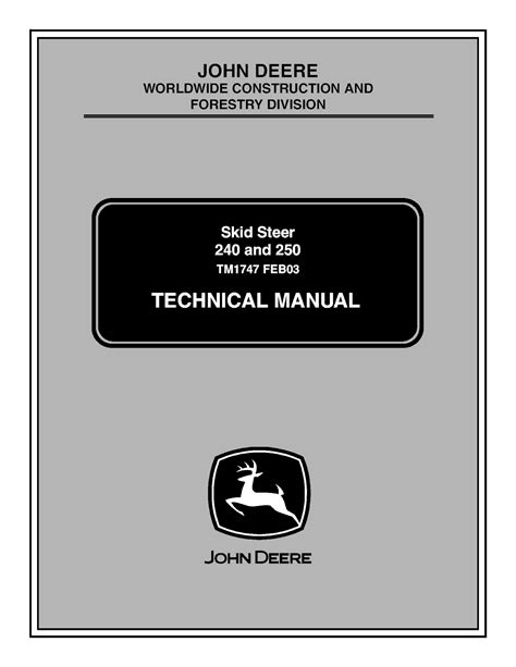 john deere 250 service manual